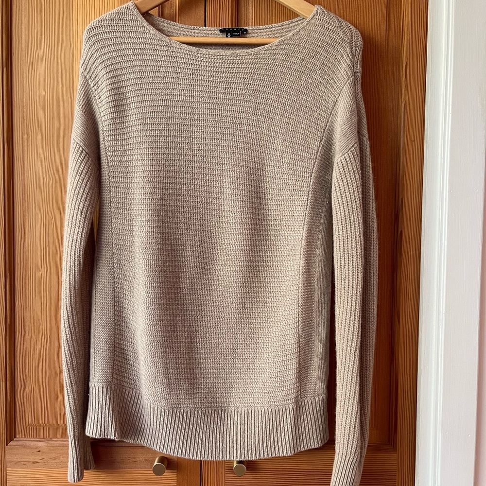 Theory Wide Rib Wool Sweater - Picture 3 of 8